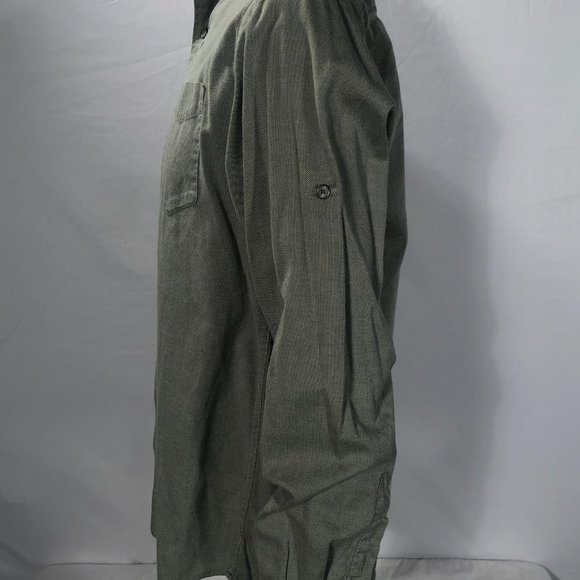 Artful Dodger green oxford shirt with rollup sleeves Large - Picture 9 of 12
